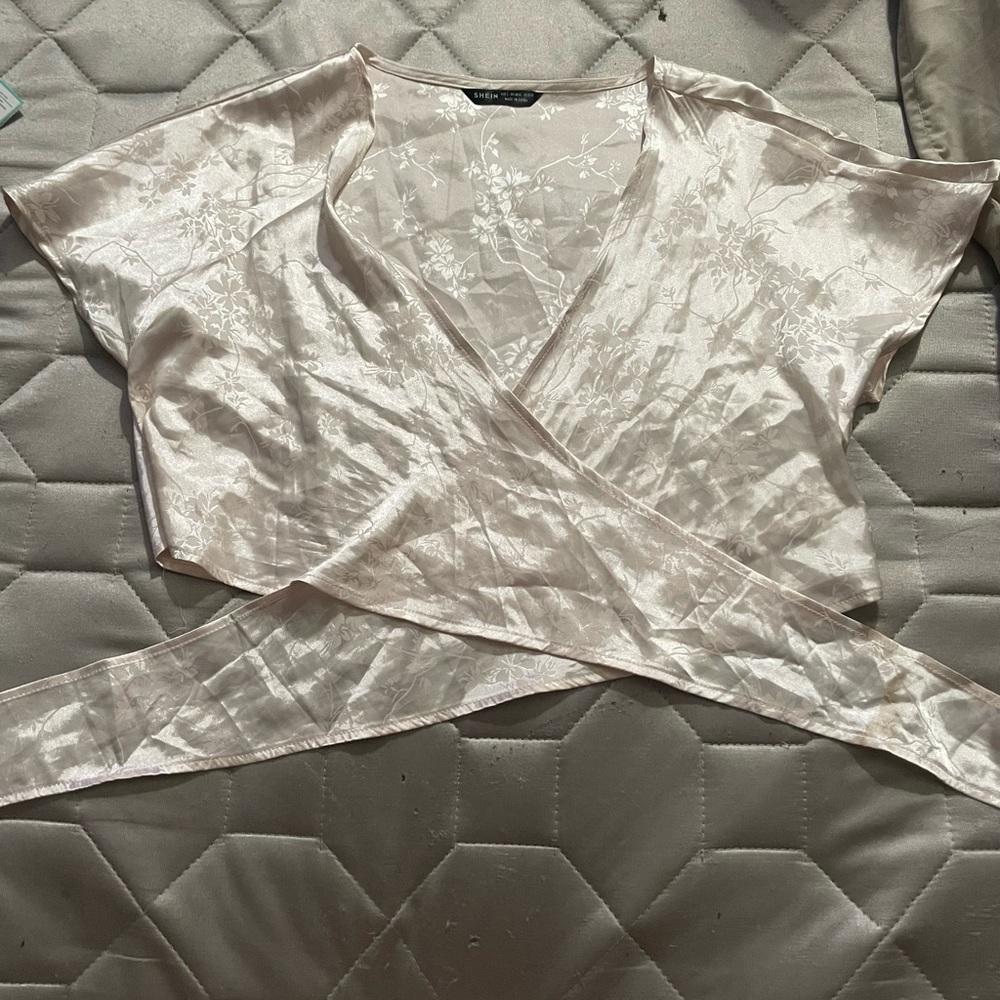 Shein wrap top